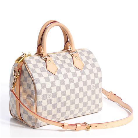damier azur speedy bandouliere 25